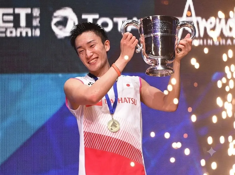 Hai danh hiệu vô địch thế giới liên tiếp đưa Kento Momota trở thành biểu tượng của cầu lông Nhật Bản.